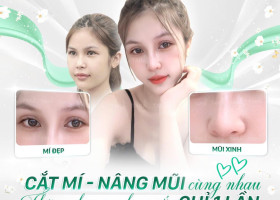 Nâng mũi và cắt mí mắt: Combo hoàn hảo kiến tạo nhan sắc vàng